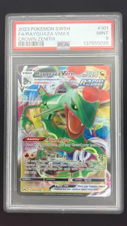 Rayquaza VMAX 101/159 - Crown Zenith - Graded PSA 9 MINT Pokemon Card - Image 1