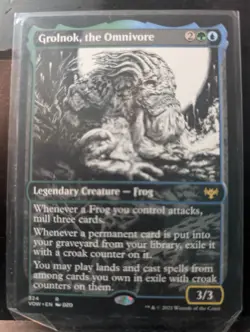 Grolnok, the Omnivore - Showcase Etched Foil 324 VOW MTG SealedinSleeve - Image 1