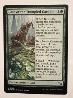 x1 Case of the Trampled Garden MKM MTG 156 UNCOMMON M/NM 1x - Image 1