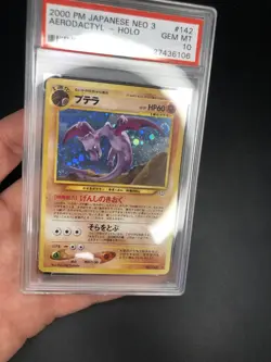 Pokemon Aeroactyl Japanese Neo 3 No. 142 PSA 10 Gem Mint Holo Swir Revelation - Image 4