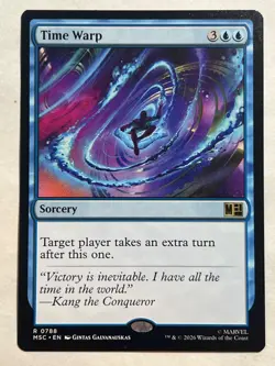 MTG - Time Warp - Commander: Marvel Super Heroes - Rare - NM - Magic the Gatheri - Image 1