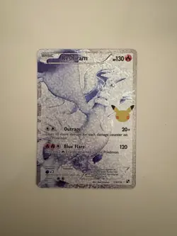Pokemon Reshiram Celebrations Classic Collection 113/114 Holo Full Art Card - Image 1