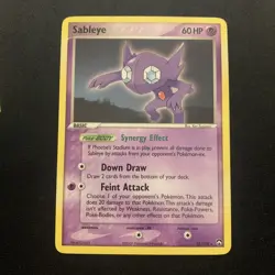 Sableye 22/108 LP -Non Holo Rare Vintage Pokemon Card- EX Power Keepers (9) - Image 1