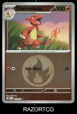 CHARMELEON ENERGY SYMBOL PATTERN 21/217 ASCENDED HEROES POKEMON REVERSE HOLO NM - Image 1