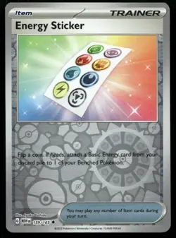 2023 SV: Scarlet & Violet 151 Energy Sticker Uncommon Reverse Holo #159/165 - Image 1