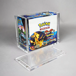 Pokemon or TCG Acrylic Booster Box Protective Case- Magnetic lid and UV safe- - Image 2