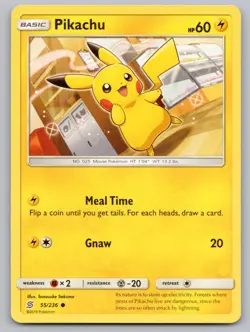 Pikachu 55/236 Common Unified Minds Pokemon LP - Image 1