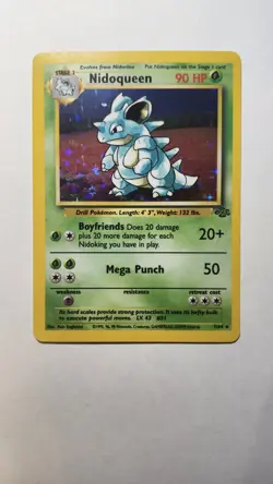 Pokemon TCG Nidoqueen Jungle 7/64 Holo Unlimited Holo Rare NM - Image 1