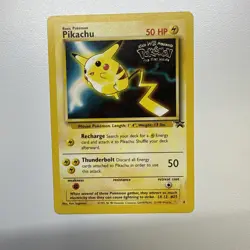 WOTC Black Star Pikachu Gold Lightning Bolt Stamp Movie Promo #4 Pokemon - Image 1