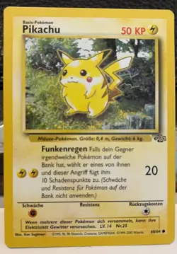 Pikachu 60/64 1999 Common Jungle Pokemon Unlimited German - Image 1