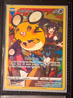 Pokemon TCG Dedenne TG07/TG30 Brilliant Stars Trainer Gallery UR Holo EN 70HP - Image 1