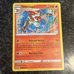 Infernape Holo Rare - 026/172 - Brilliant Stars Pokemon 2022 - Image 1
