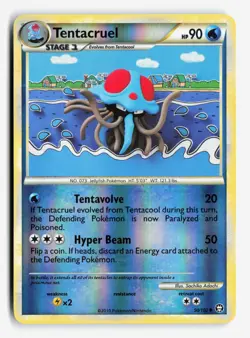Tentacruel 50/102 Triumphant Reverse Holo Uncommon Pokemon TCG LP Sachiko Adachi - Image 1