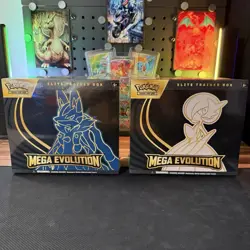Pokemon TCG Mega Evolution ETB Lot Lucario & Gardevoir ex Sealed - Image 1