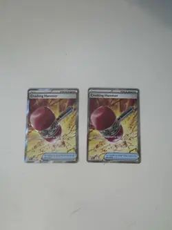 Crushing Hammer 105/084 Two Copies Ultra Rare Pitch Black Pokemon Holo Near Mint - Image 1