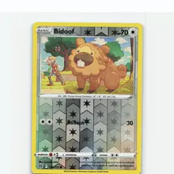 Bidoof 120/172 Common Brilliant Stars Pokemon Reverse Holo Near Mint - Image 1