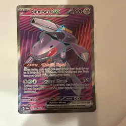 Genesect ex 161/086 Full Art Holo Pokemon Black Bolt English Near Mint - Image 1