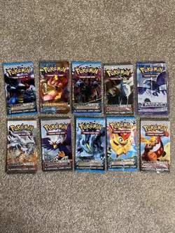 Pokemon TCG Sealed Booster Pack Lot - 10 Packs - Noble Victories, More English - Image 1
