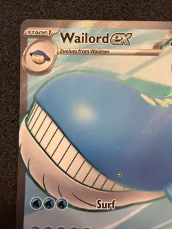Wailord ex 097/084 Pitch Black Holo Full Art Ultra Rare Pokemon NM - Image 3