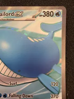 Wailord ex 097/084 Pitch Black Holo Full Art Ultra Rare Pokemon NM - Image 4