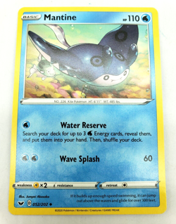 Pokemon - Mantine 052/202 Sword & Shield Uncommon - NM/M - Image 1