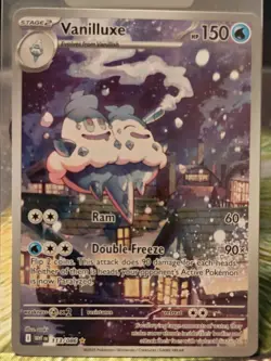 Vanilluxe 113/086 Sv White Flare IR Holo English Pokemon TCG - Image 1