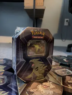 Pokemon TCG Triple Whammy Tin Set Lot Of 15 TYRANITAR SLAKING DARKRAI NEW SEALED - Image 5