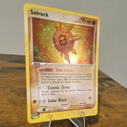 Nintendo Solrock 13/100 EX Sandstorm Holo Rare Eng 2003 70 HP - Image 2