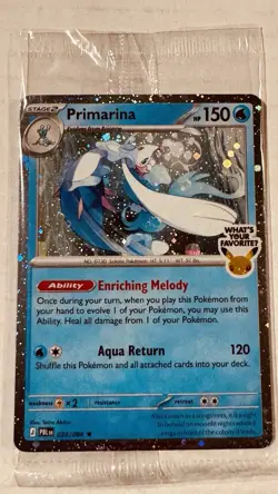 Pokemon TCG Primarina Pitch Black 020/084 Barnes & Noble Exclusive Promo SEALED - Image 1