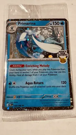Pokemon TCG Primarina Pitch Black 020/084 Barnes & Noble Exclusive Promo SEALED - Image 2