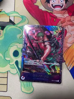 One Piece Card Roronoa Zoro Flagship - Image 1