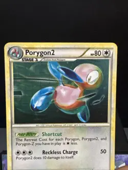 Pokemon Card Porygon2 HGSS23 HeartGold SoulSilver Promo Holo Near Mint - Image 2