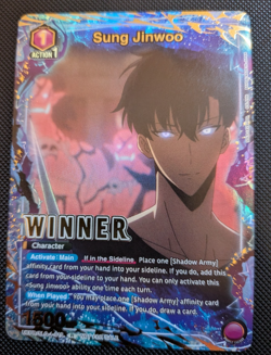 Sung Jinwoo Alt Art Winner Foil UEPR/SLG-1-019 NM - Union Arena Solo Leveling NM - Image 1