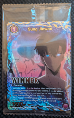 Sung Jinwoo Alt Art Winner Foil UEPR/SLG-1-019 Union Arena Solo Leveling Sealed - Image 1