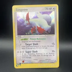 🌟 Pokemon Zangoose 14/100 EX Sandstorm Holo Rare LP/NM 2003 TCG Card 🌟 - Image 1