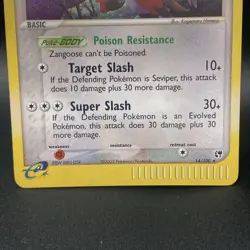 🌟 Pokemon Zangoose 14/100 EX Sandstorm Holo Rare LP/NM 2003 TCG Card 🌟 - Image 3