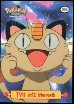 Meowth #TV11 Topps Trading Cards Series 1 Pokemon Near Mint - Image 1