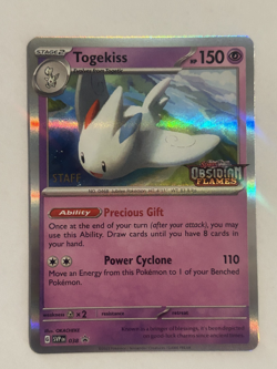 Togekiss 038 [STAFF] Pokemon Scarlet & Violet Promo Ultra Rare Holo Card NM - Image 1
