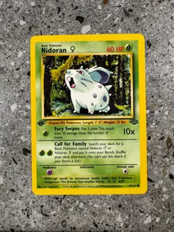 Pokemon TCG Cards 1st Edition Nidoran 57/64 Jungle NM-M - Image 1