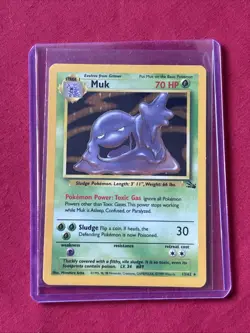 Muk 13/62 Holo Shiny Card Excellent Condition Pokemon (T48) - Image 1