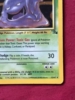 Muk 13/62 Holo Shiny Card Excellent Condition Pokemon (T48) - Image 5