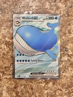 Wailord ex - 097/084 - ME05: Pitch Black (ME05) Near Mint Card - Image 1