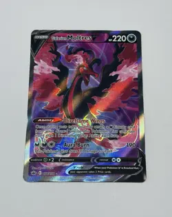 Galarian Moltres V 176/198 Chilling Reign Full Art 2021 Pokemon Card TCG NM - Image 1