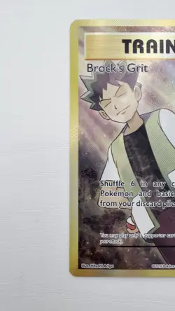 Pokemon TCG Evolutions Brock's Grit Holo Card 107/108 Full Art Ultra Rare - Image 2