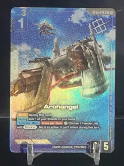 Archangel C+ Store Tournament Winner Foil Gundam card game Promo NM ST04-015 TCG - Image 1