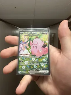 Pokemon Journey Together Lillie's Clefairy EX Holo TCG Card 173/159 - Image 1