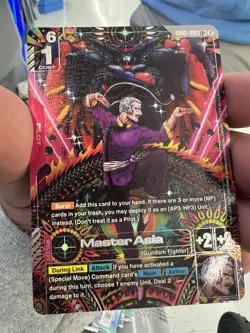 GUNDAM CARD GAME TCG MASTER ASIA GD05-089 LR+ English Rare - Image 1