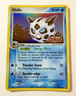 Pokemon card- Glalie 30/108 - Reverse Holo Stamped- Power Keepers 2007 - Image 1