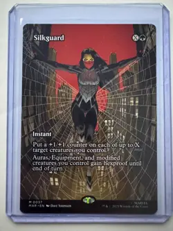 Silkguard (Borderless) FOIL #0037 Marvel Universe Eternal-Legal NM MTG ENG - Image 1