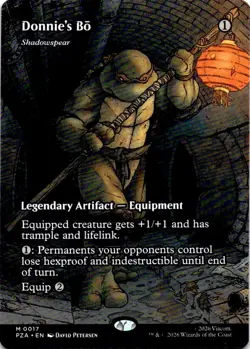 DONNIE'S BO - SHADOWSPEAR (BORDERLESS) 17 TMNT MTG NM/M - Image 1